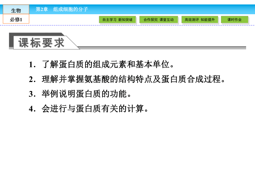 （人教版）高中生物必修一：2.2《生命活动的主要承担者——蛋白质》课件（共51 张PPT）