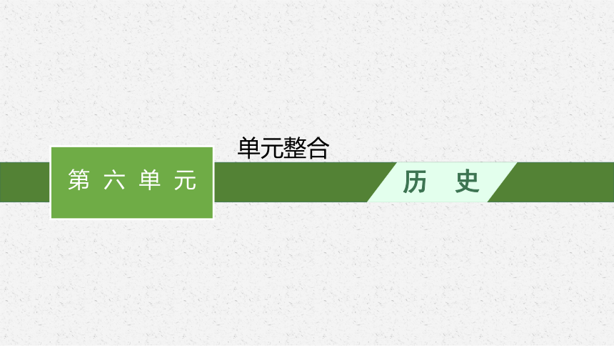 高中历史统编版  中外历史纲要下课件 第六单元 单元整合 课件(共11张PPT)