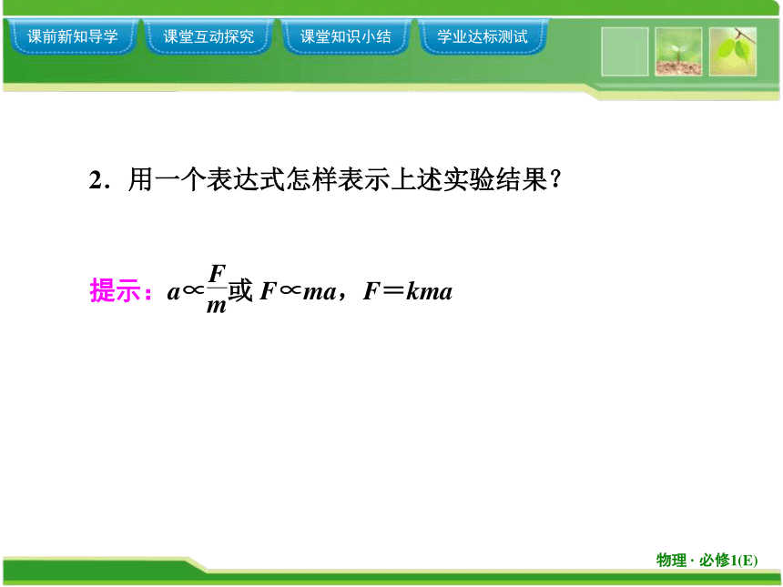 教科版（2019）必修 第一册第四章 牛顿运动定律 第3课时 牛顿第二定律 课件（共37张PPT）