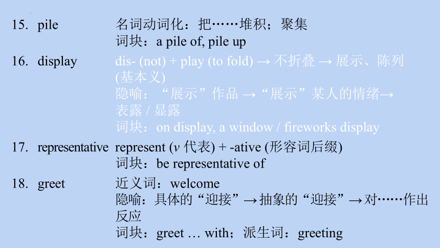 北师大版（2019）  选择性必修第四册  Unit 11 Conflict and Compromise  Lesson 2-Lesson3 War Memories单词课件（30张）