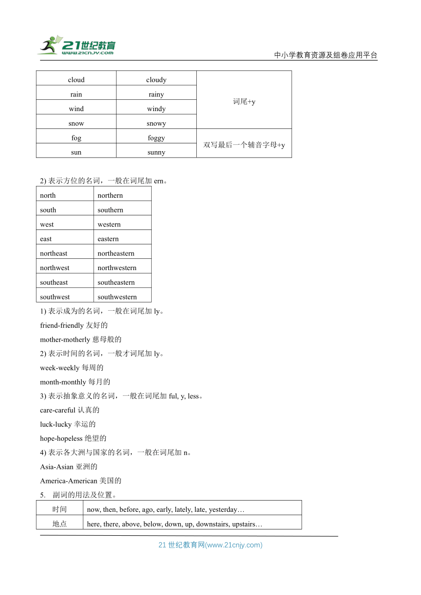 小升初英语满分突破集训 系列 (全国通用版) 5专题五 形容词和副词 学案 (含答案)