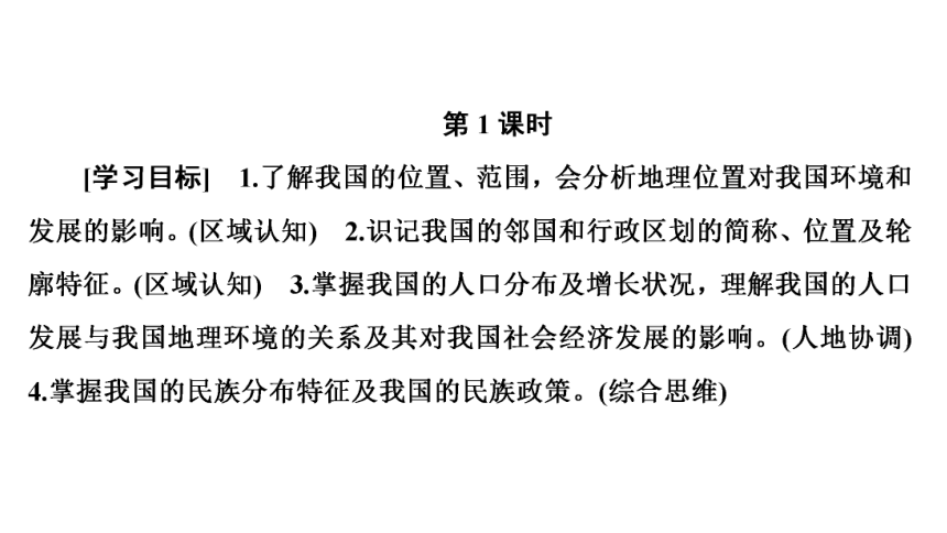 高中区域地理复习中国的疆域、行政区划、人口和民族复习课件