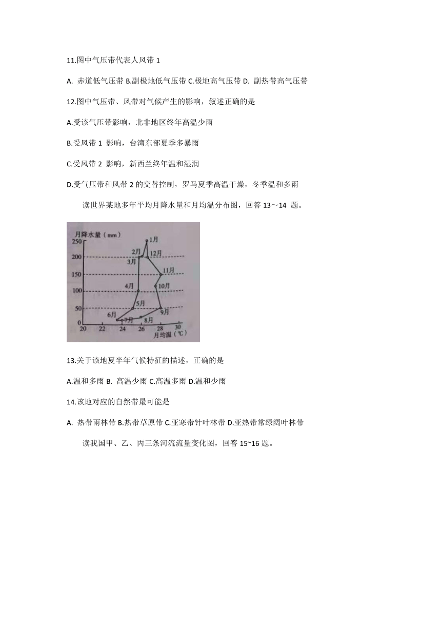 山东省临沂市2020-2021学年高二上学期期中考试地理试题 Word版含答案