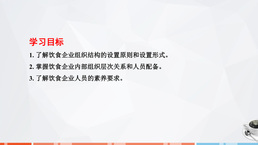 第二章　饮食企业组织结构与人员配备 课件(共27张PPT)- 《饮食业基础知识》同步教学（劳保版）