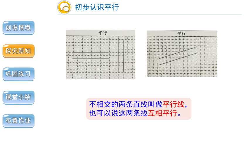 小学数学人教版四年级上第五单元第1课时认识平行与垂直精品教学课件（共25张ppt）