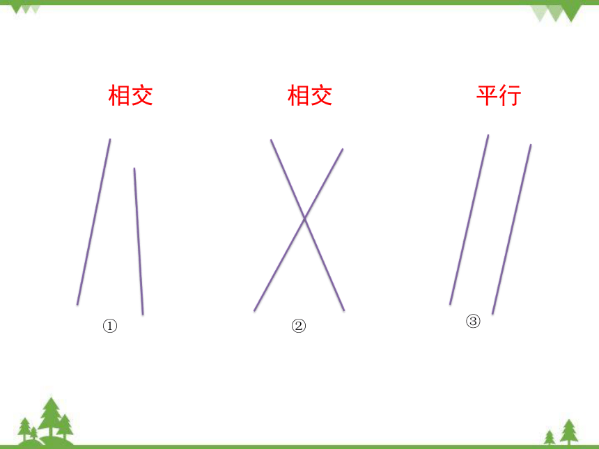 鲁教版（五四制）六年级下数学 第七章 相交线与平行线 1  两条直线的位置关系 课件(共25张PPT)