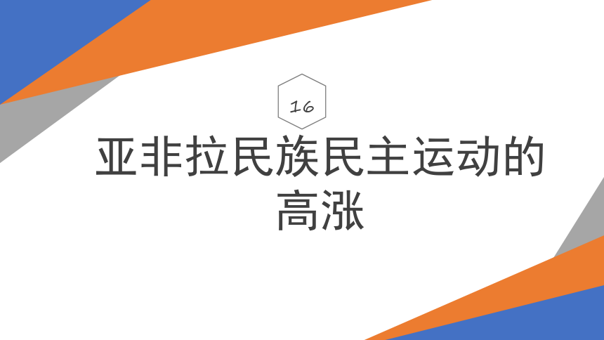 第16课 亚非拉民族民主运动的高涨 课件（共15张ppt）