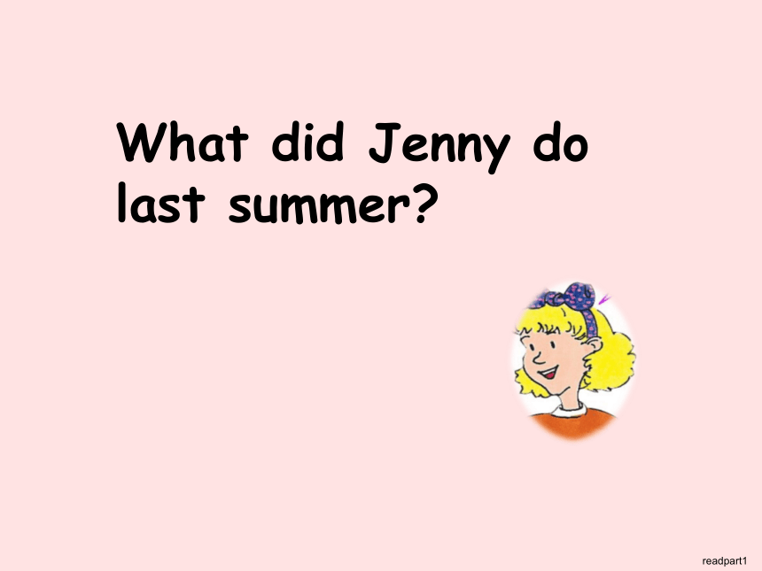 Unit3 Lesson 15 Jenny’s Summer Holiday课件(共23张PPT)