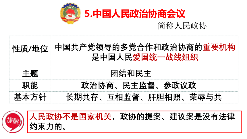 5.2 基本政治制度  课件(共29张PPT)-2023-2024学年统编版道德与法治八年级下册