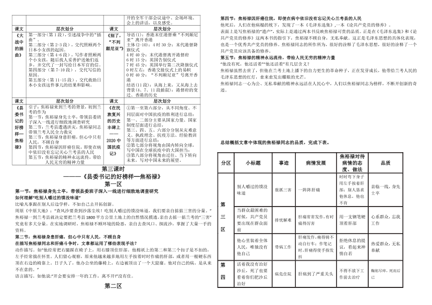 2022-2023学年统编版高中语文选择性必修上册第一单元 导学案