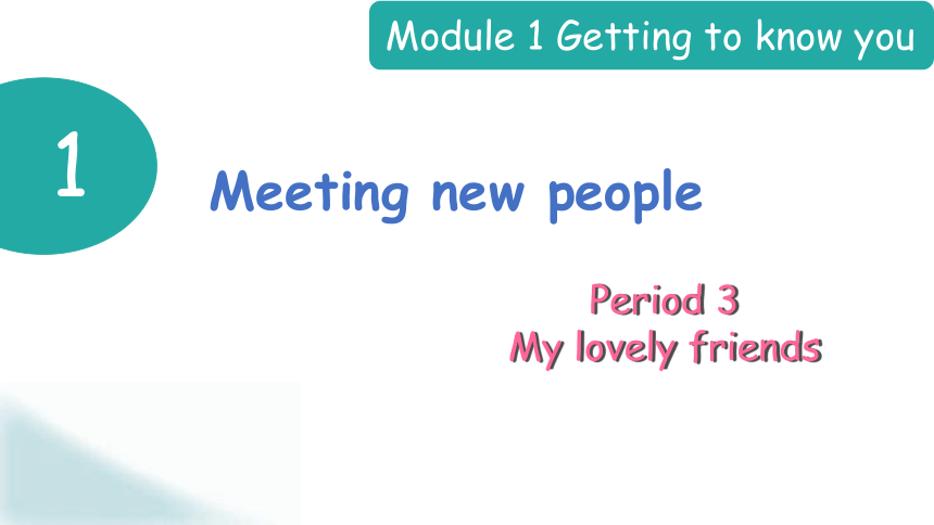 Module 1 Unit 1 Meeting new people Period 3 课件(共38张PPT)