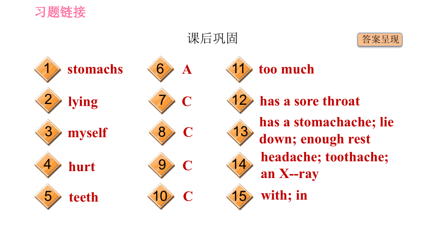 人教版八年级下册英语课件 Unit 1 What's the matter?  Period 1 Section A(1a－2d)习题课件(共45张PPT)