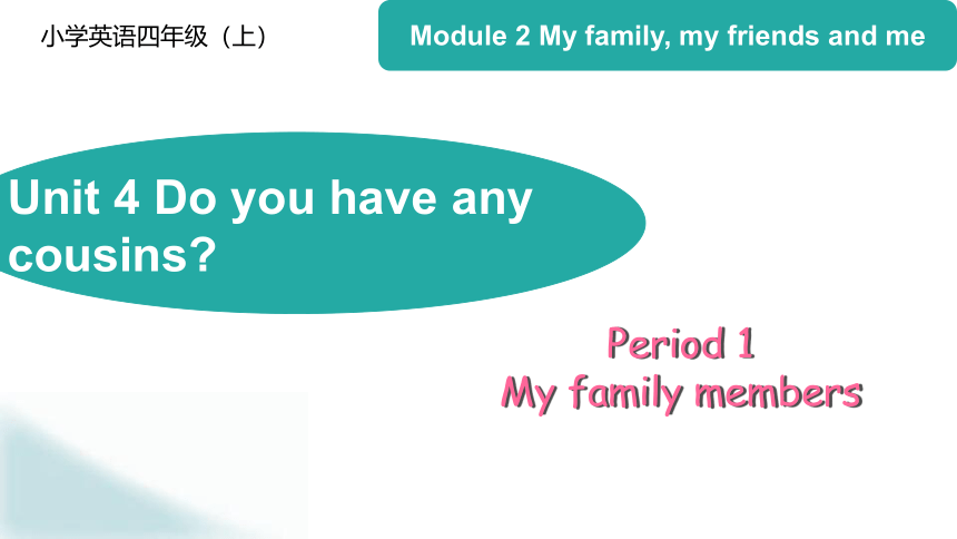 Module 2 Unit 4 Do you have any cousins? Period 1 课件(共36张PPT)