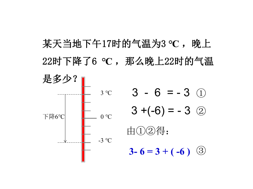 华东师大版七上数学 2.7有理数的减法 课件（15张PPT）