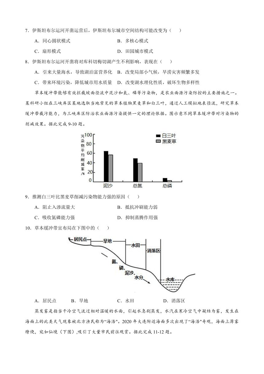 2021届高三下学期5月湖北省高考地理冲刺模拟卷（二） Word版含答案