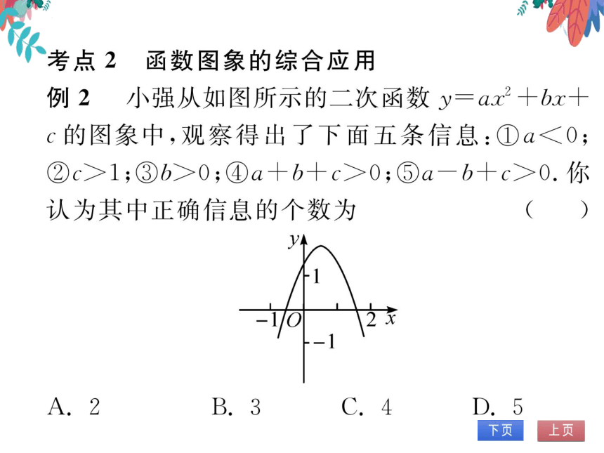 【沪科版】数学九年级上册 第21章 二次函数与反比例函数 整合与提高 习题课件