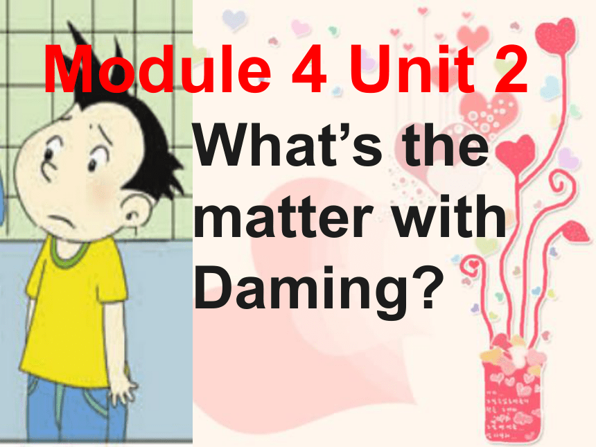 Module 4 Unit 2 What's the matter with Daming 课件(共19张PPT)