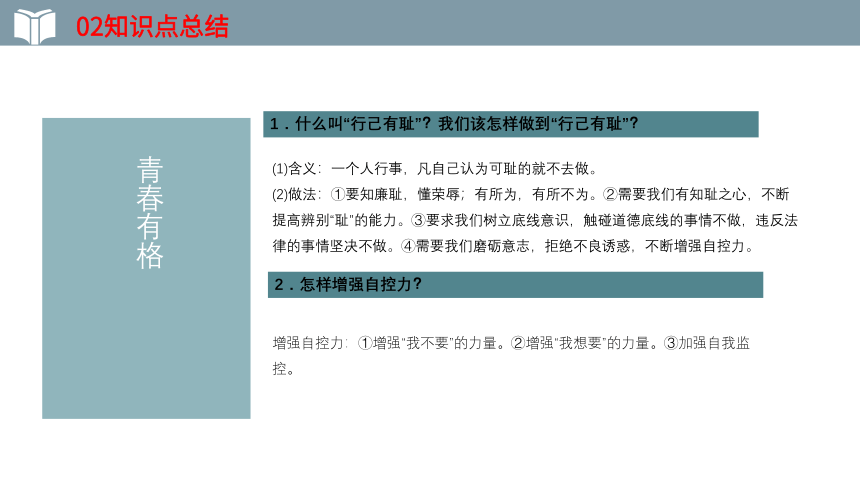 2022年中考一轮复习道德与法治七年级下册第三课  青春的证明 教学课件（20张ＰＰＴ）