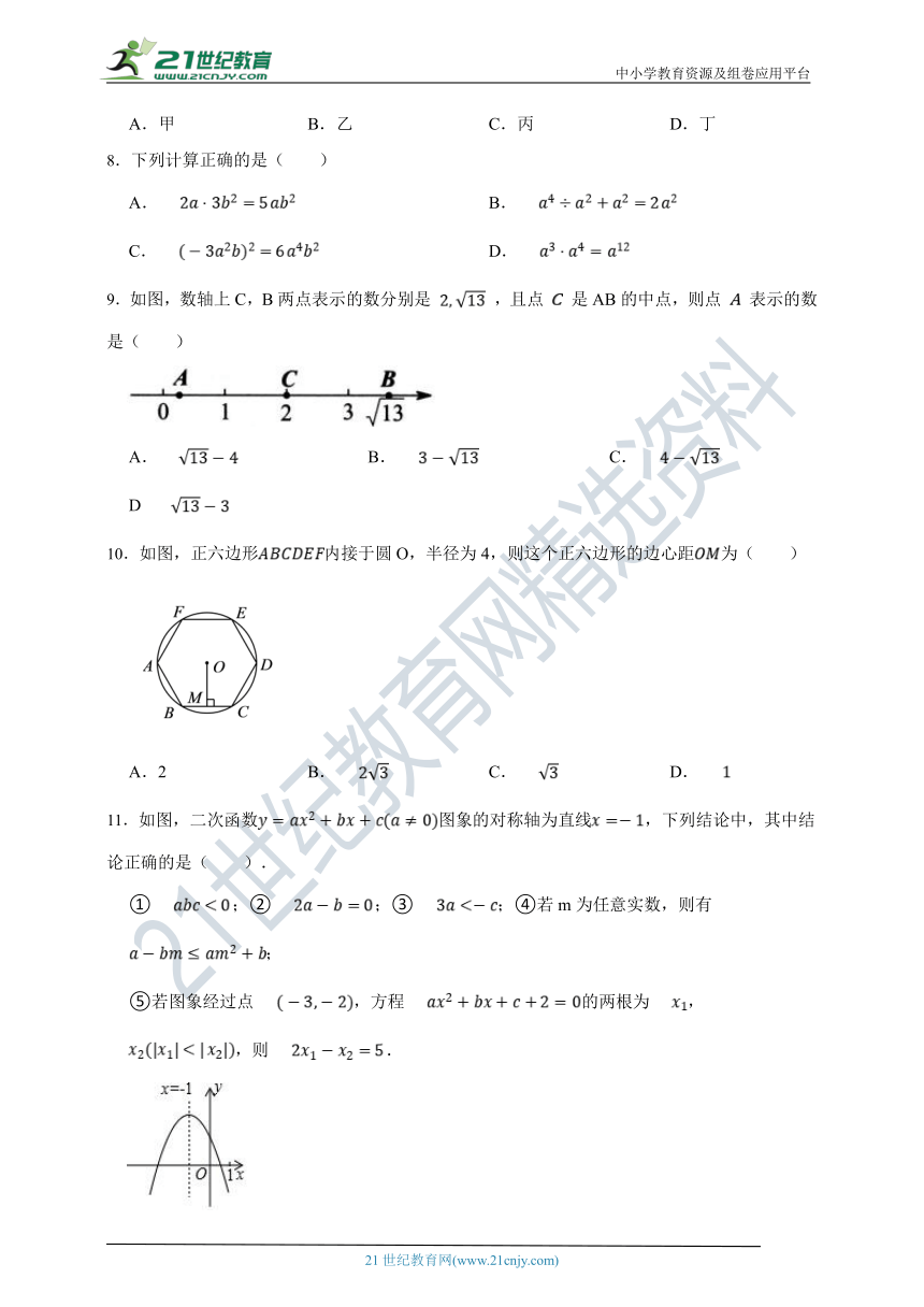 2022年中考数学 模拟热身练习卷05（含解析）（广东专用）