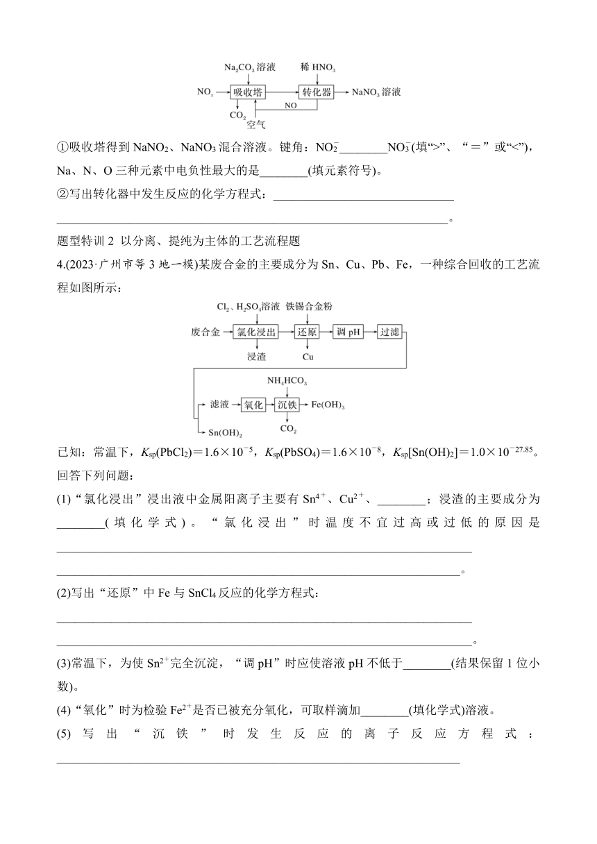 综合题突破一　工艺流程与物质结构综合题  专项特训（含解析）2024年高考化学二轮复习