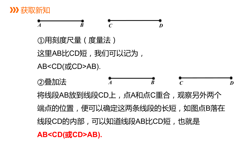 2021-2022学年浙教版数学七年级上册6.3线段的长短比较---同步课件（共16张PPT）