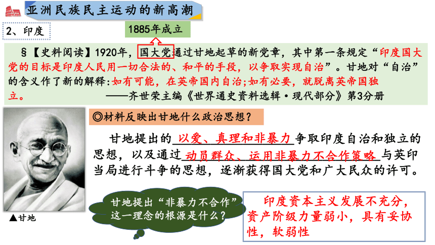 第16课 亚非拉民族民主运动的高涨 课件（共15张ppt）