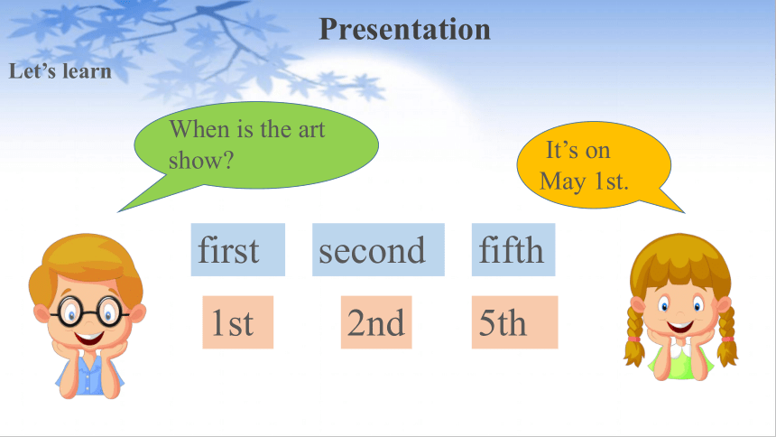 unit 4 when is the art show？Part A  Let’s learn课件（共18张PPT）