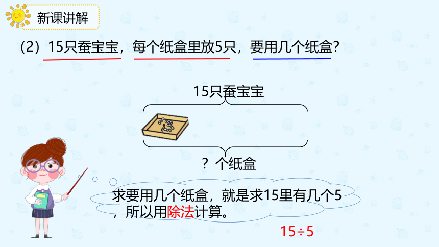 人教版数学 二年级下册2.8 用除法解决与“平均分”有关的实际问题 课件（共20张PPT）