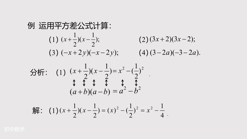 人教版八年级数学上册第14.2.1平方差公式 同步教学课件(共27张PPT)