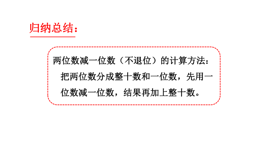 小学数学苏教版一年级下4.4两位数减整十数和一位数课件（35张PPT)