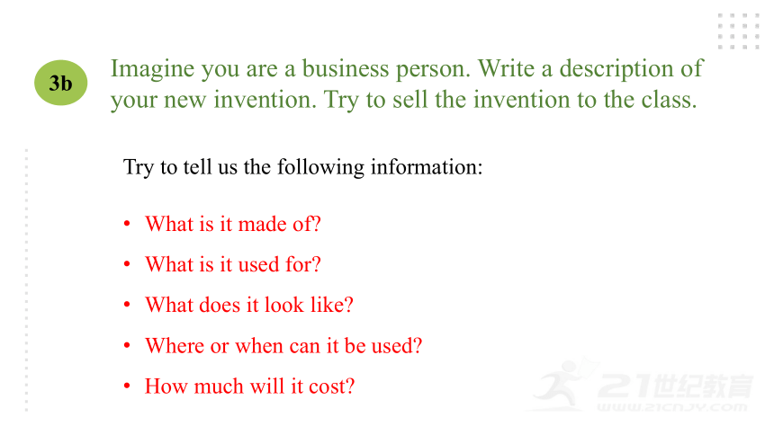 Unit 6 When was it invented? Section B （3a-self check)课件(共28张PPT)