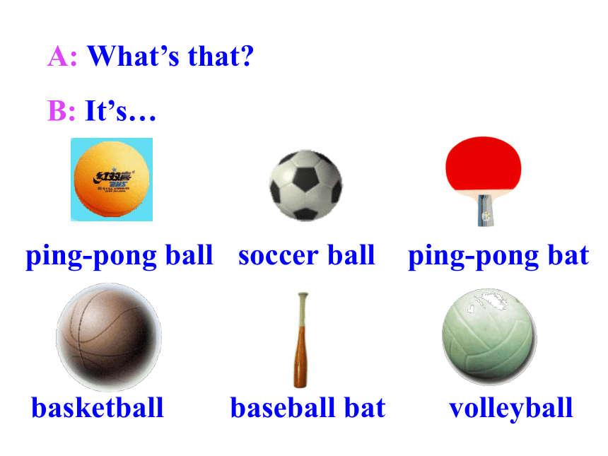 2020-2021学年人教版新目标英语七年级上册课件：Unit 5 Do you have a soccer ball? 1a-2d（共有PPT33张，无音频）