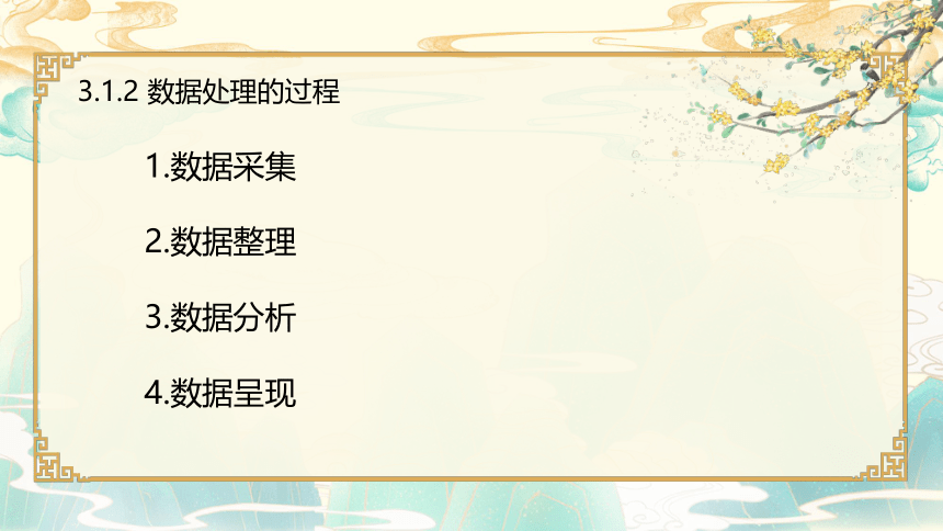 3.1 数据处理的一般过程 课件(共10张PPT)2022—2023学年人教_中图版（2019）高中信息技术必修1