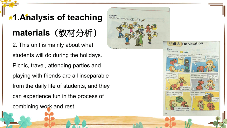 Unit 3 On Vacation Vocabulary & Grammar Learning说课课件（共25张PPT）