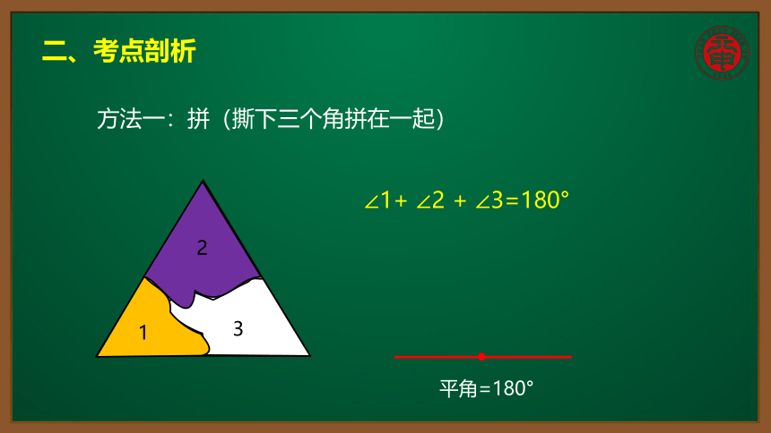 小数四年级考点精讲 三角形的内角和 课件（9张PPT）