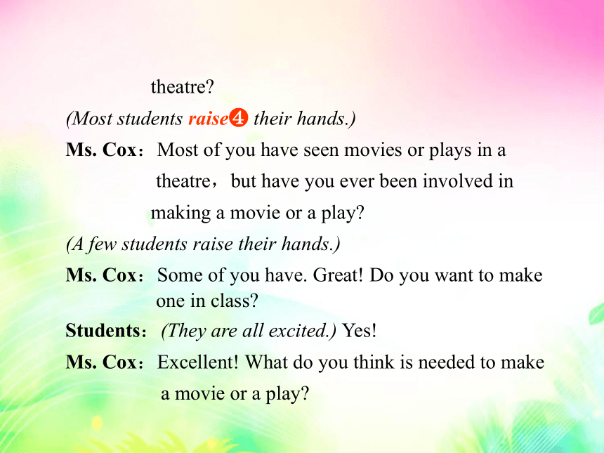 Unit 6 Movies and Theatre Lesson 31课件（共40张PPT)