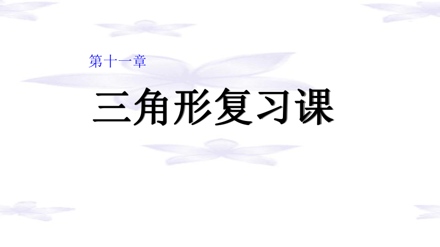 人教版八年级上册三角形复习课 课件(共20张PPT)