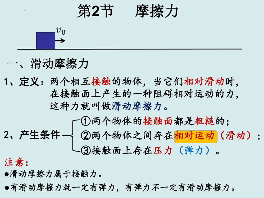 3.2摩擦力课件 (共13张PPT) 高一上学期物理人教版（2019）必修第一册