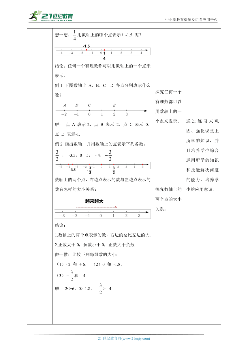 【新课标核心素养目标】2.2  数轴 教案