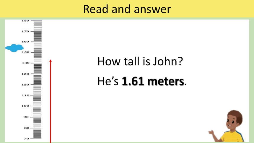 Unit1 How tall are you? PA Let's learn 课件（共22张PPT）