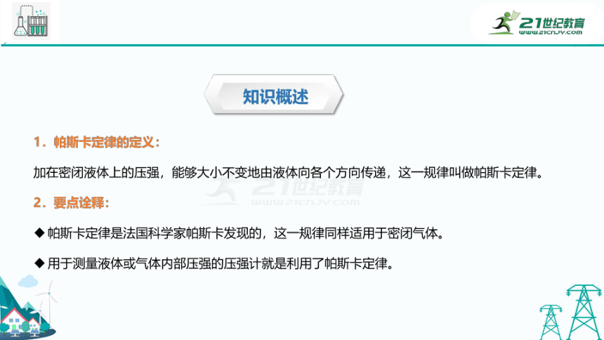 【精品同步课件】沪教版九年级上册物理第六章第四节《液体对压强的传递》（27张PPT）