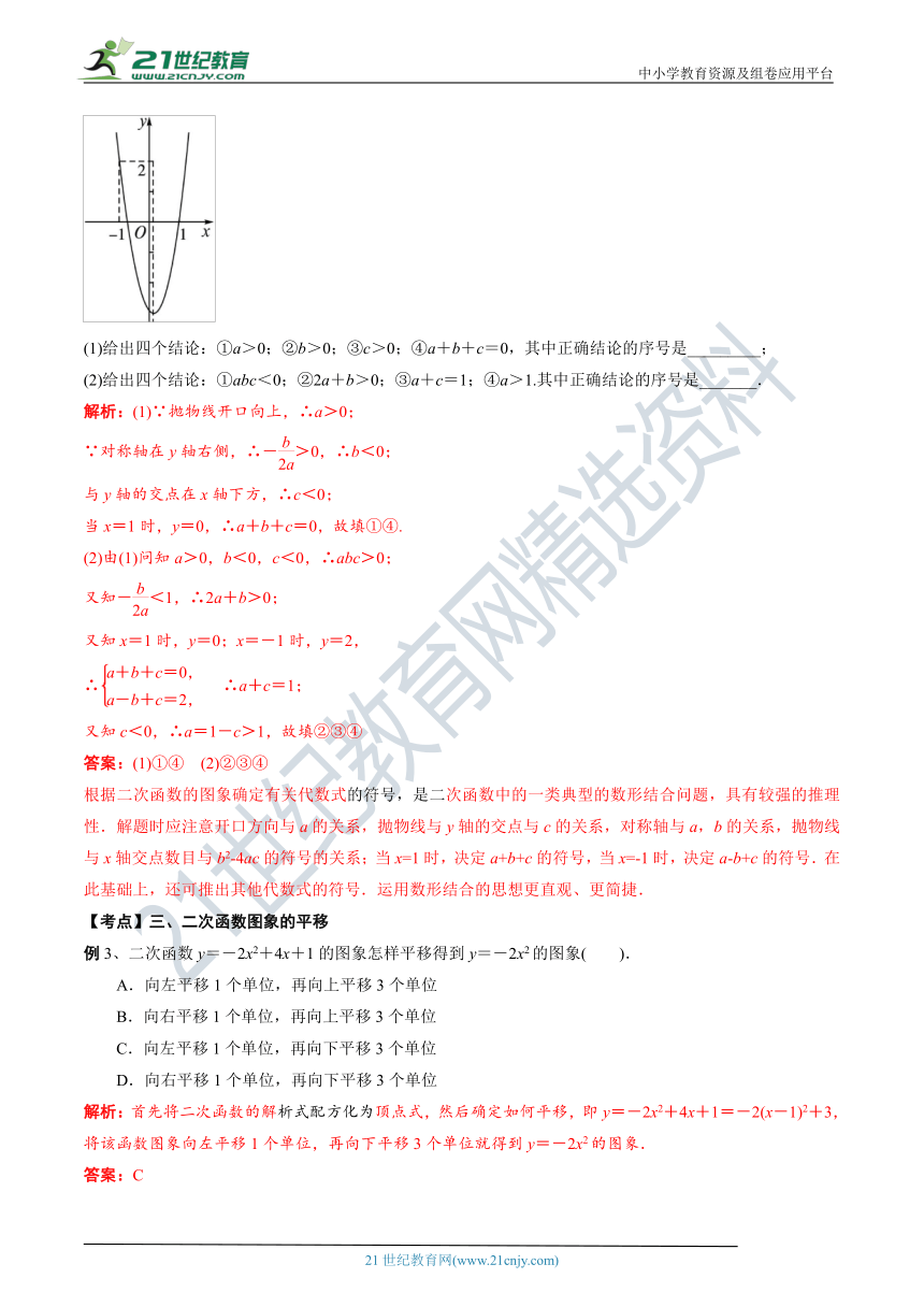 【中考数学培优复习考点专题突破】专题10 二次函数(考点讲解)（含解析）