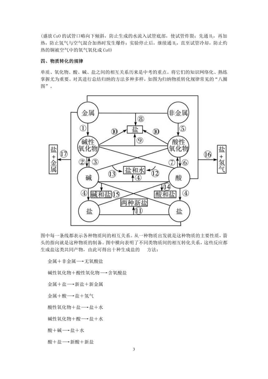 【备考2023】浙教版科学中考第一轮复习--化学模块（十二）：元素的循环和物质的转化【word，含答案解析】