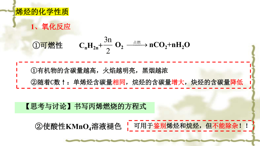 化学人教版（2019）选择性必修3 2.2.1烯烃（共28张ppt）