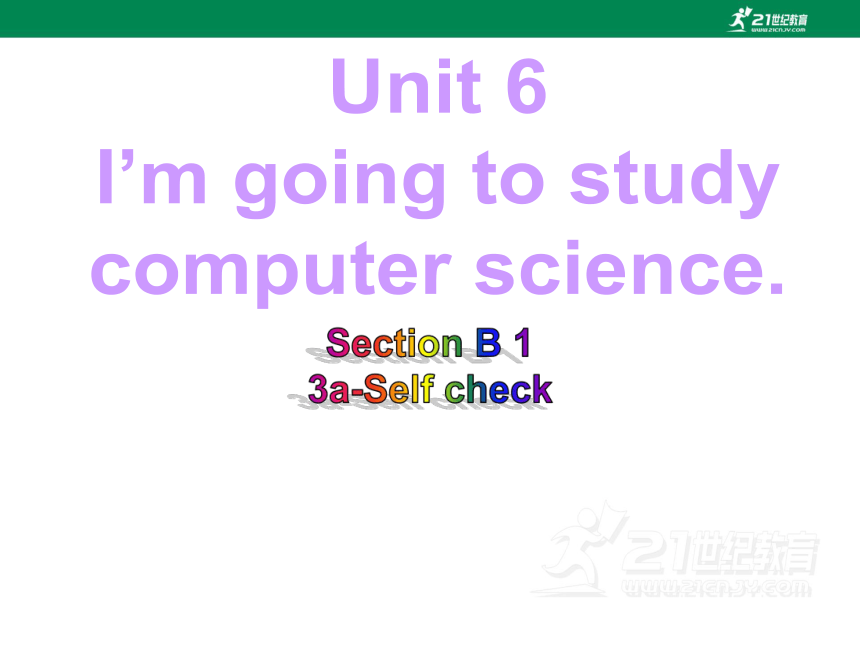 【新课标】Unit 6 I‘m going to study computer science SectionB(3a-Self check) 课件