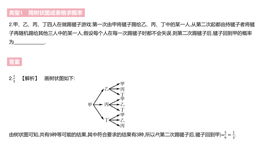 北师大版九年级上册数学第三章概率的进一步认识素养拓展+中考真题课件（62张PPT)