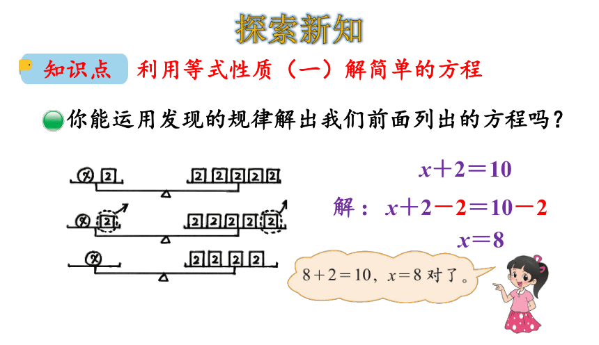 北师大版四年级数学下册课件5.5 解方程（一）（27张ppt）