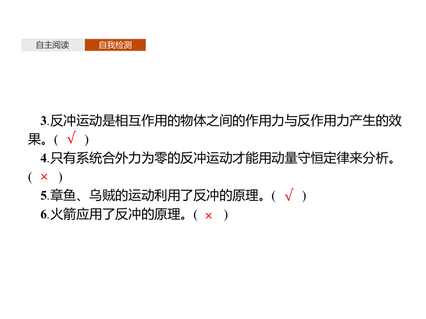 第一章　6　反冲现象　火箭—2020-2021【新教材】人教版（2019）高中物理选修第一册课件(共23张PPT)