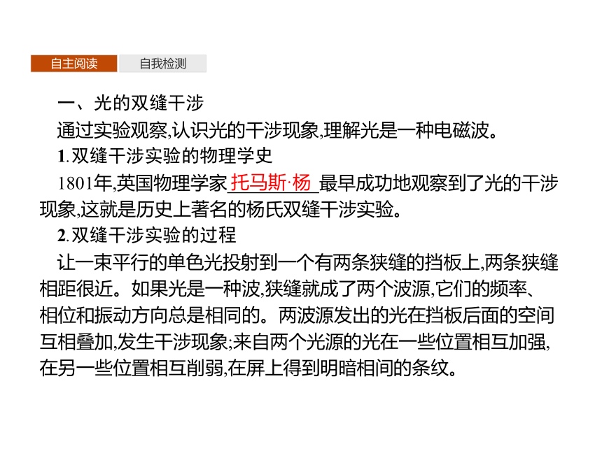 第四章　3　光的干涉—2020-2021【新教材】人教版（2019）高中物理选修第一册课件(共41张PPT)