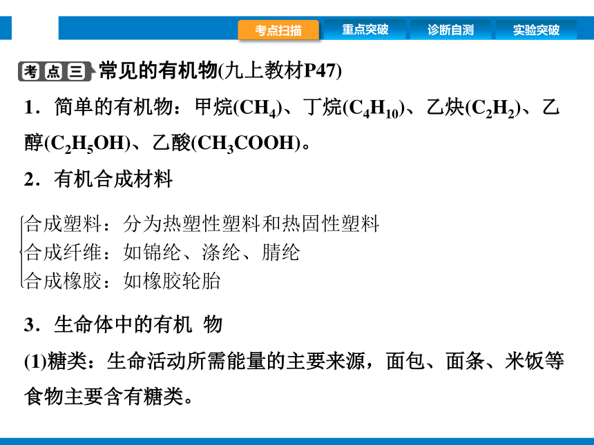 2024浙江省中考科学复习第33讲　物质的分类和有机物（课件  28张PPT）